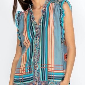 Johnny Was Hunter blouse